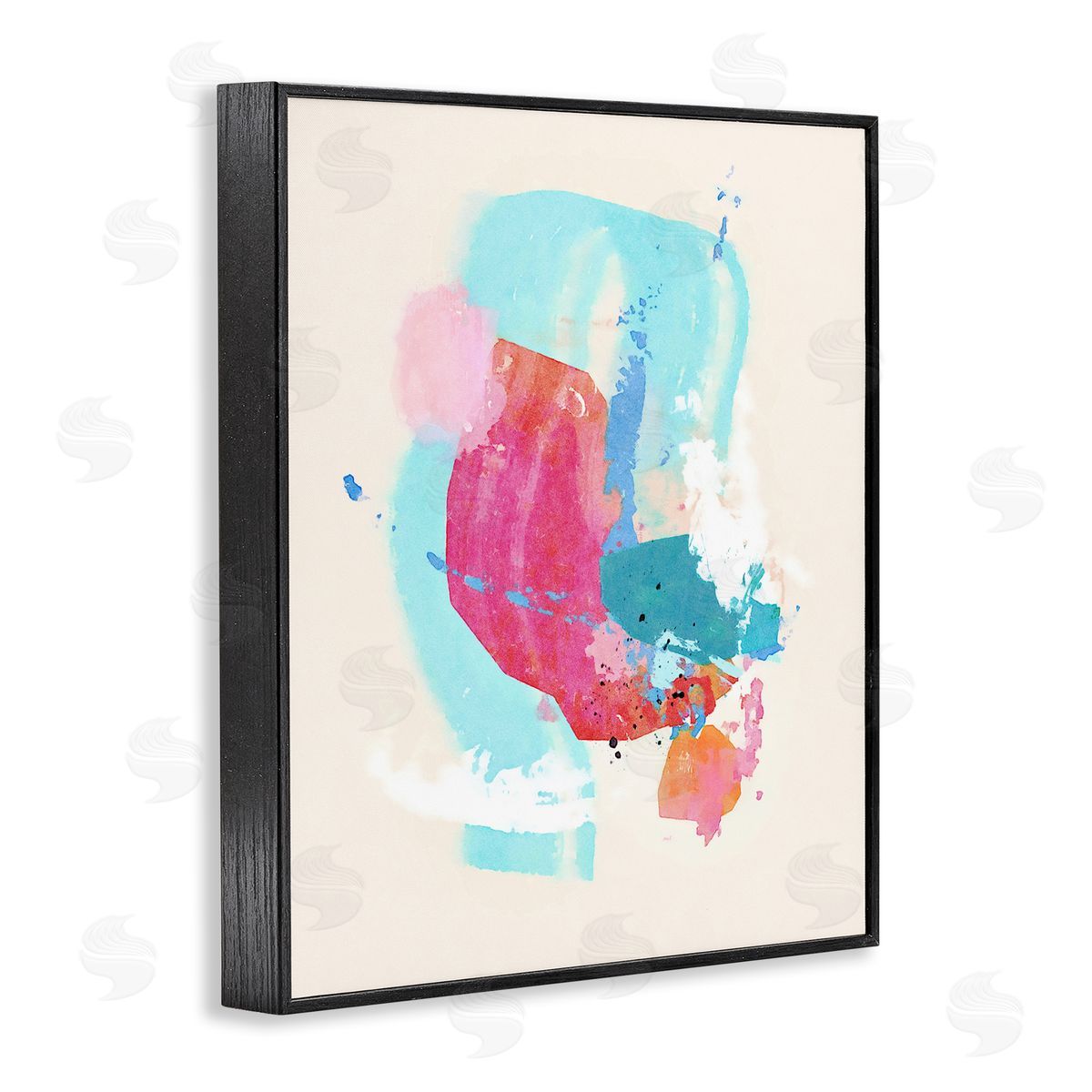 Suzanne Nicoll Fun Pink Abstract Strokes