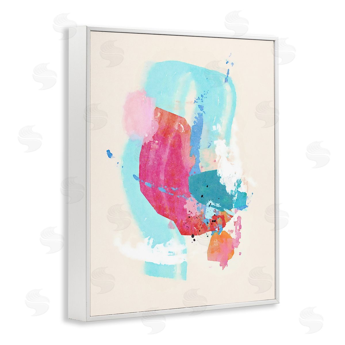 Suzanne Nicoll Fun Pink Abstract Strokes