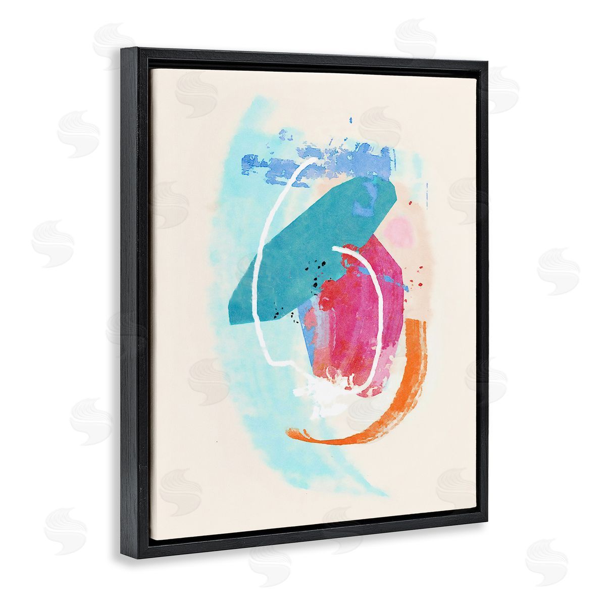 Suzanne Nicoll Modern Blue Pink Shapes