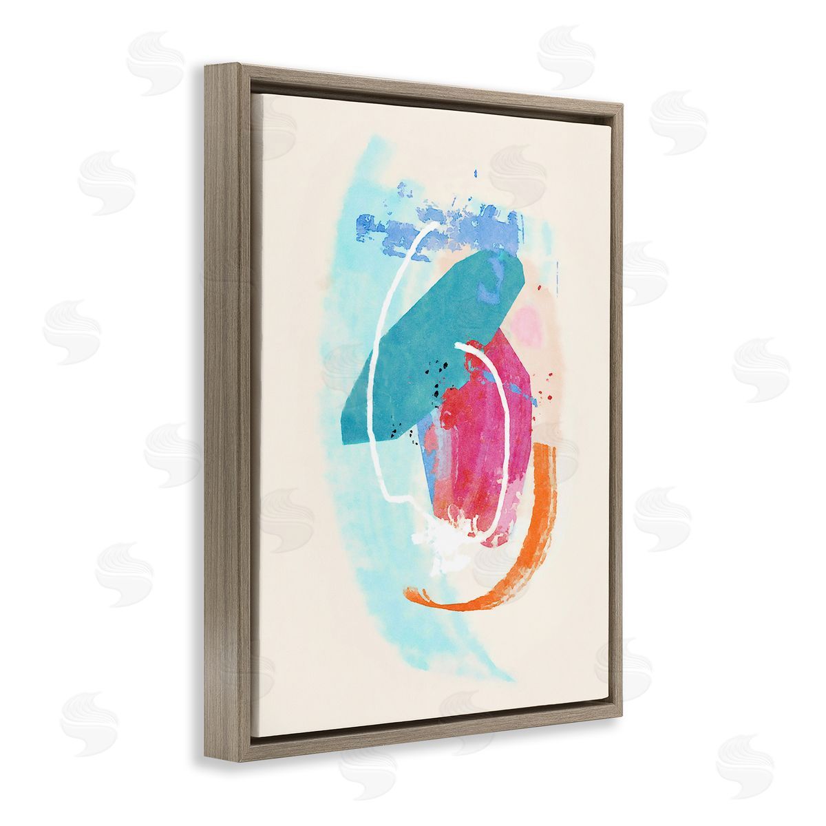 Suzanne Nicoll Modern Blue Pink Shapes