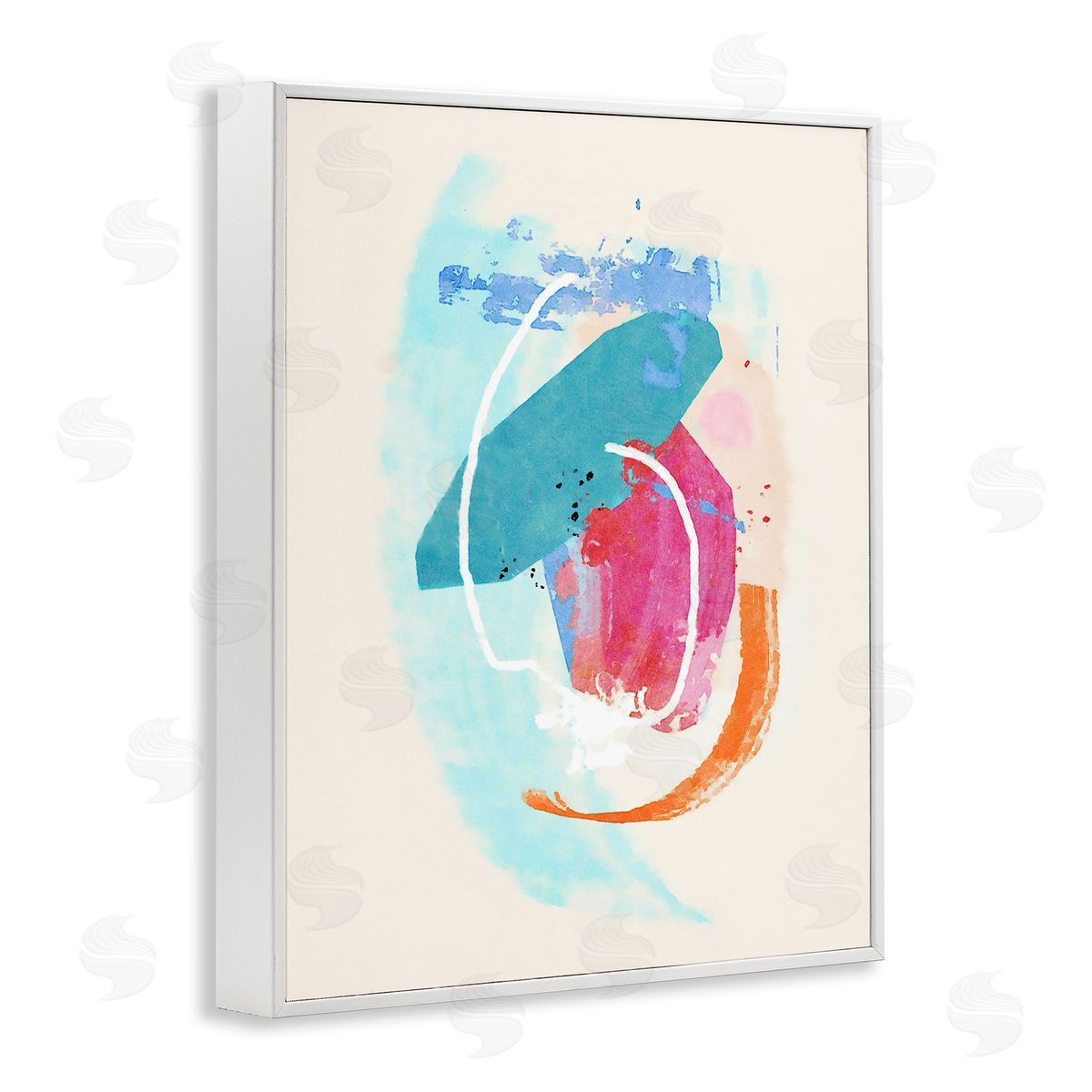 Suzanne Nicoll Modern Blue Pink Shapes