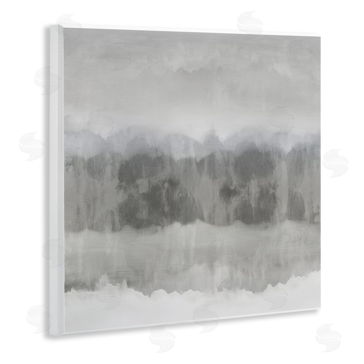 Rachel Springer Grey Abstract Nature Fog Wooden Wall Plaque Art Print