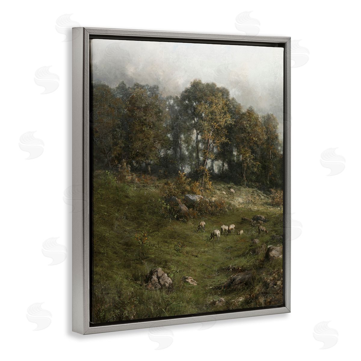 Lettered and Lined Classic Farm Field Grazing Animals