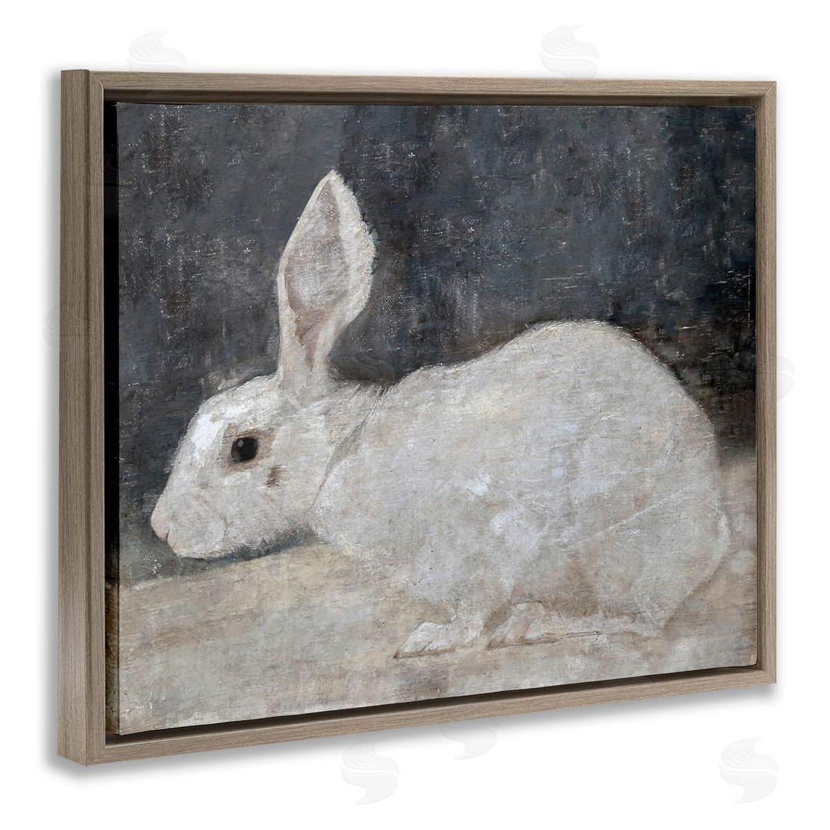 Lettered and Lined White Rabbit Bunny Classic