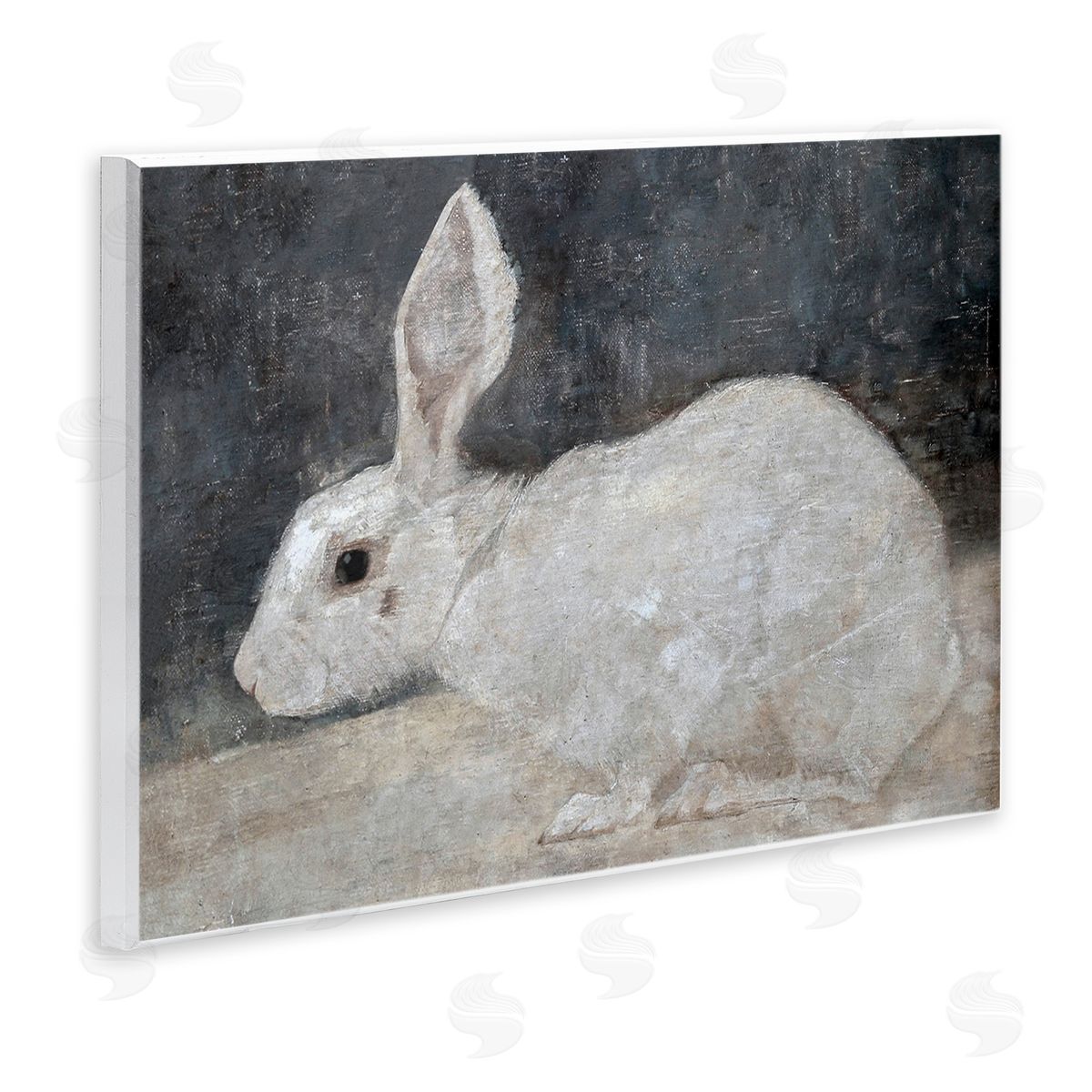 Lettered and Lined White Rabbit Bunny Classic