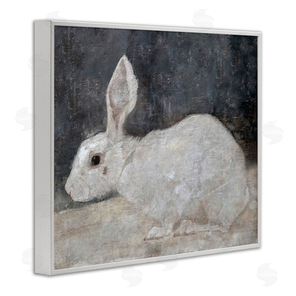 Lettered and Lined White Rabbit Bunny Classic