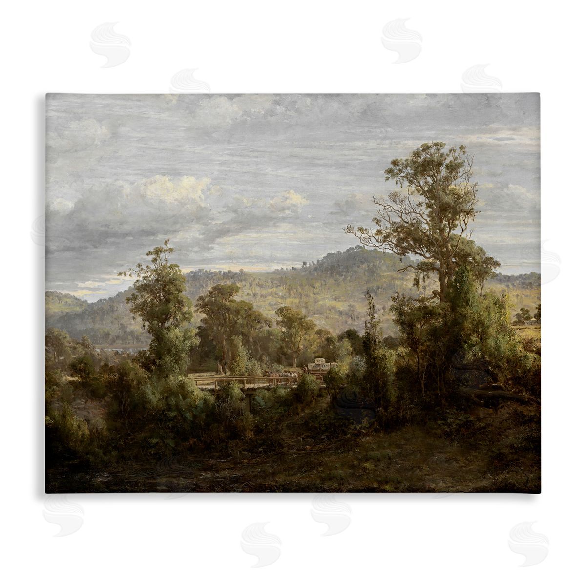 Lettered and Lined Classic Nature Woodland View