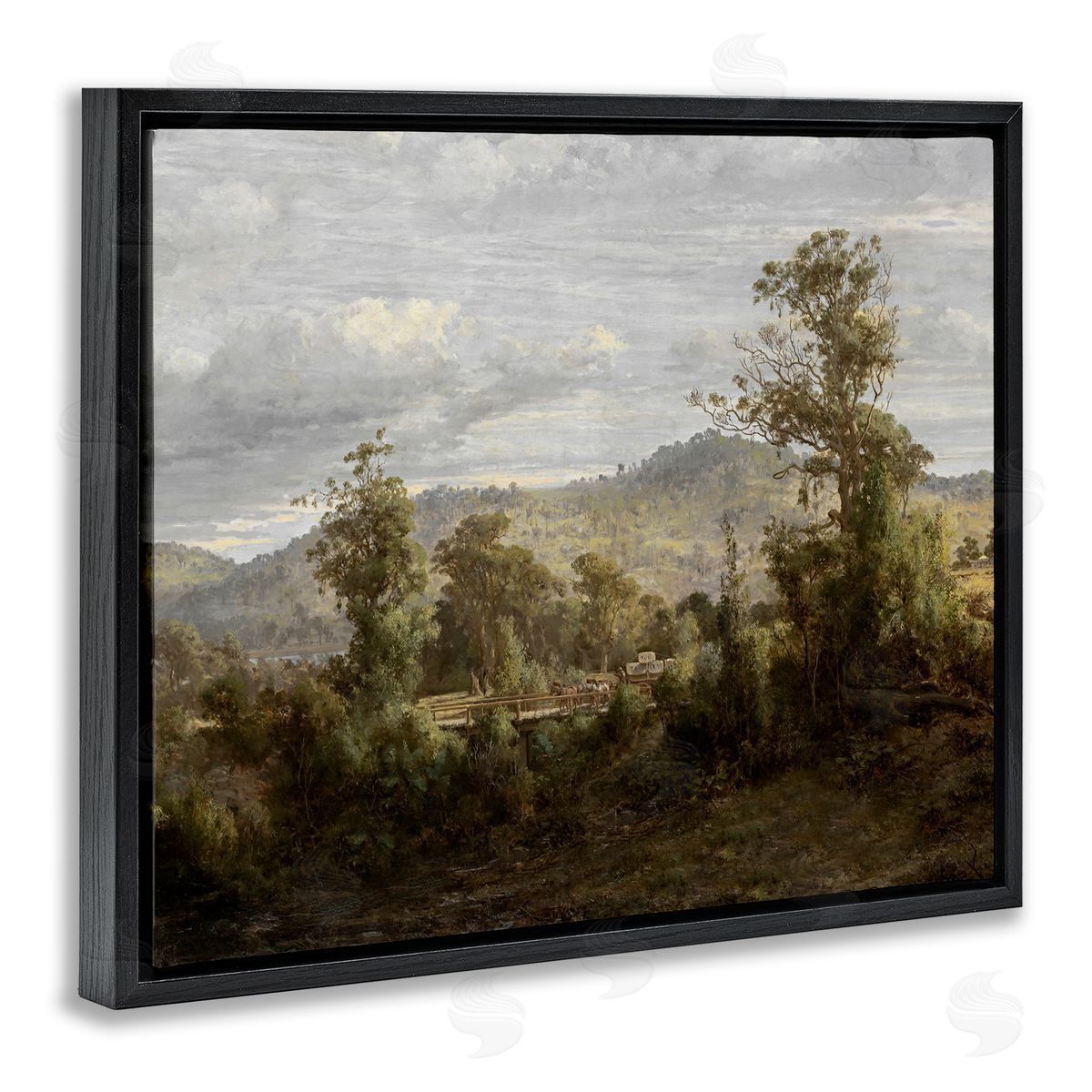 Lettered and Lined Classic Nature Woodland View