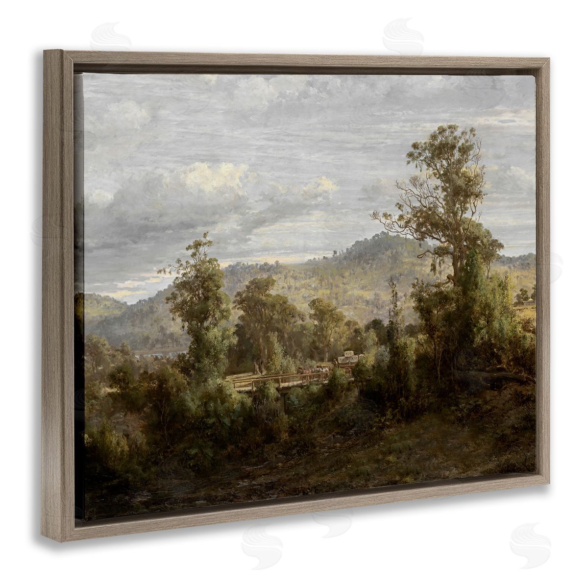 Lettered and Lined Classic Nature Woodland View