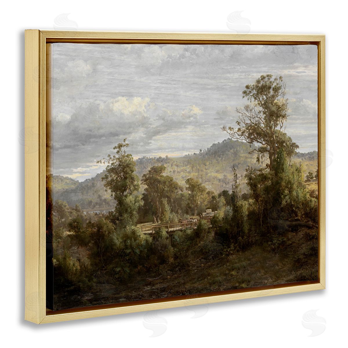 Lettered and Lined Classic Nature Woodland View