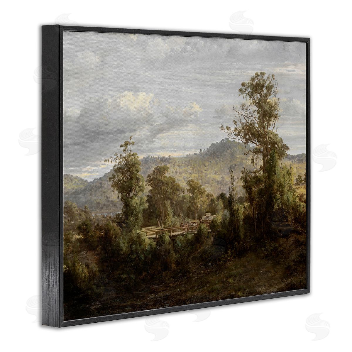 Lettered and Lined Classic Nature Woodland View