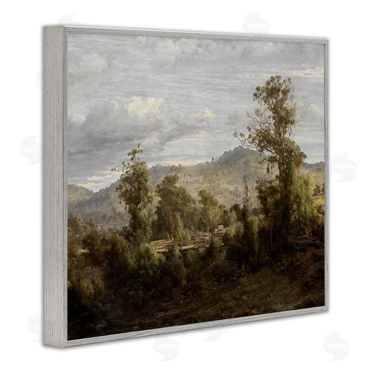 Lettered and Lined Classic Nature Woodland View