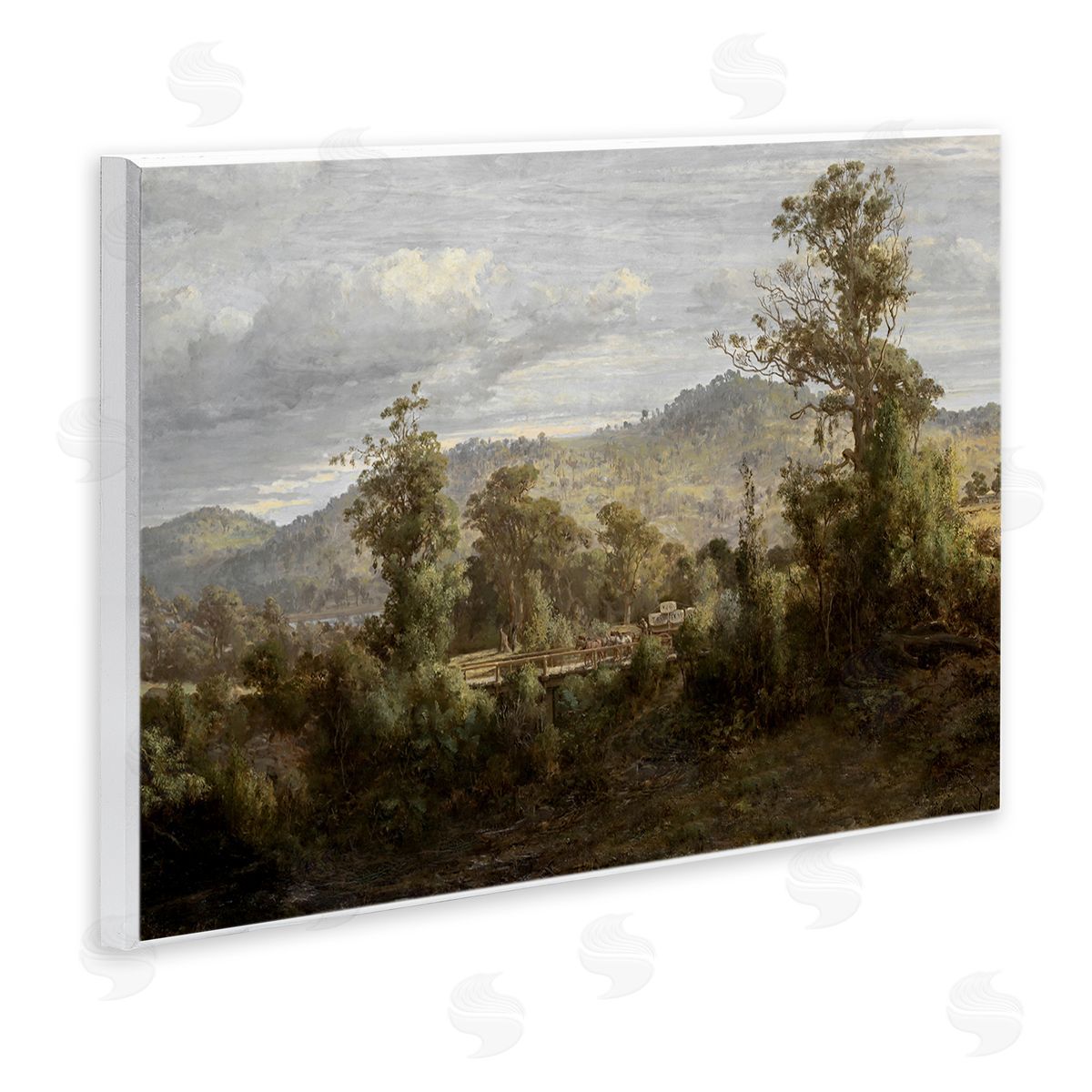 Lettered and Lined Classic Nature Woodland View