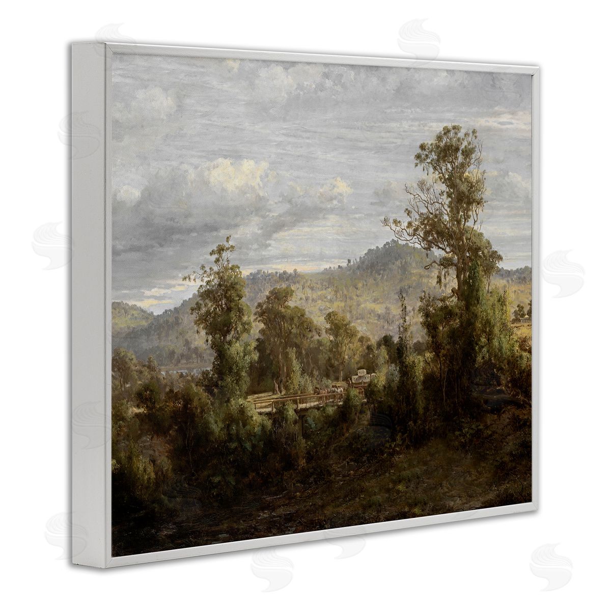 Lettered and Lined Classic Nature Woodland View