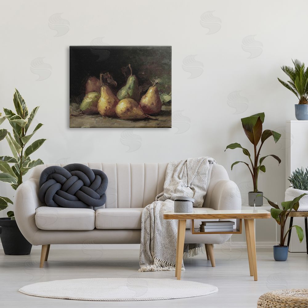 Lettered and Lined Classic Pears Still Life