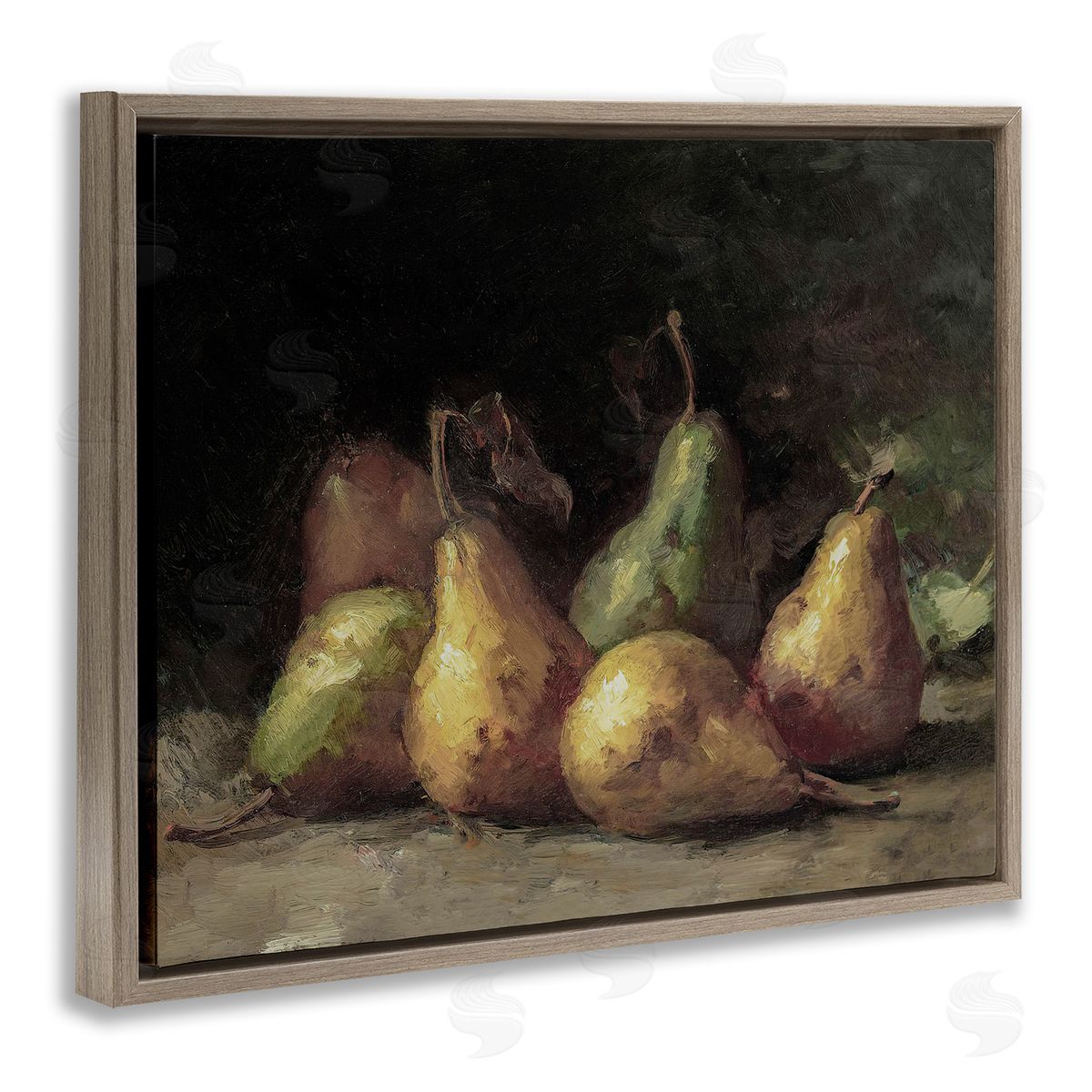 Lettered and Lined Classic Pears Still Life