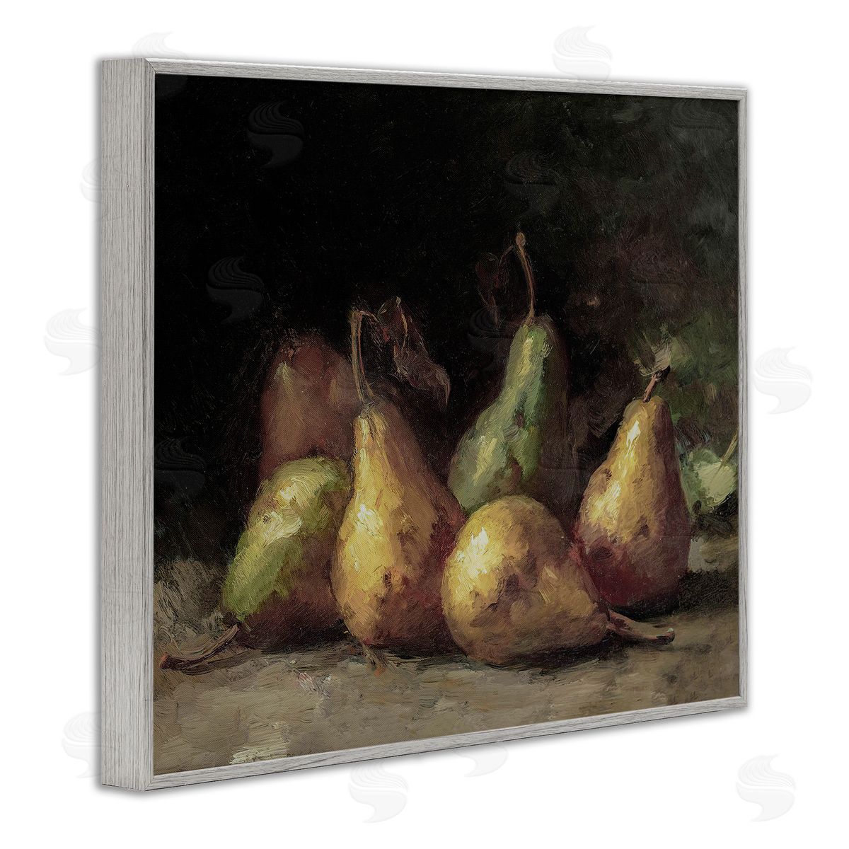 Lettered and Lined Classic Pears Still Life