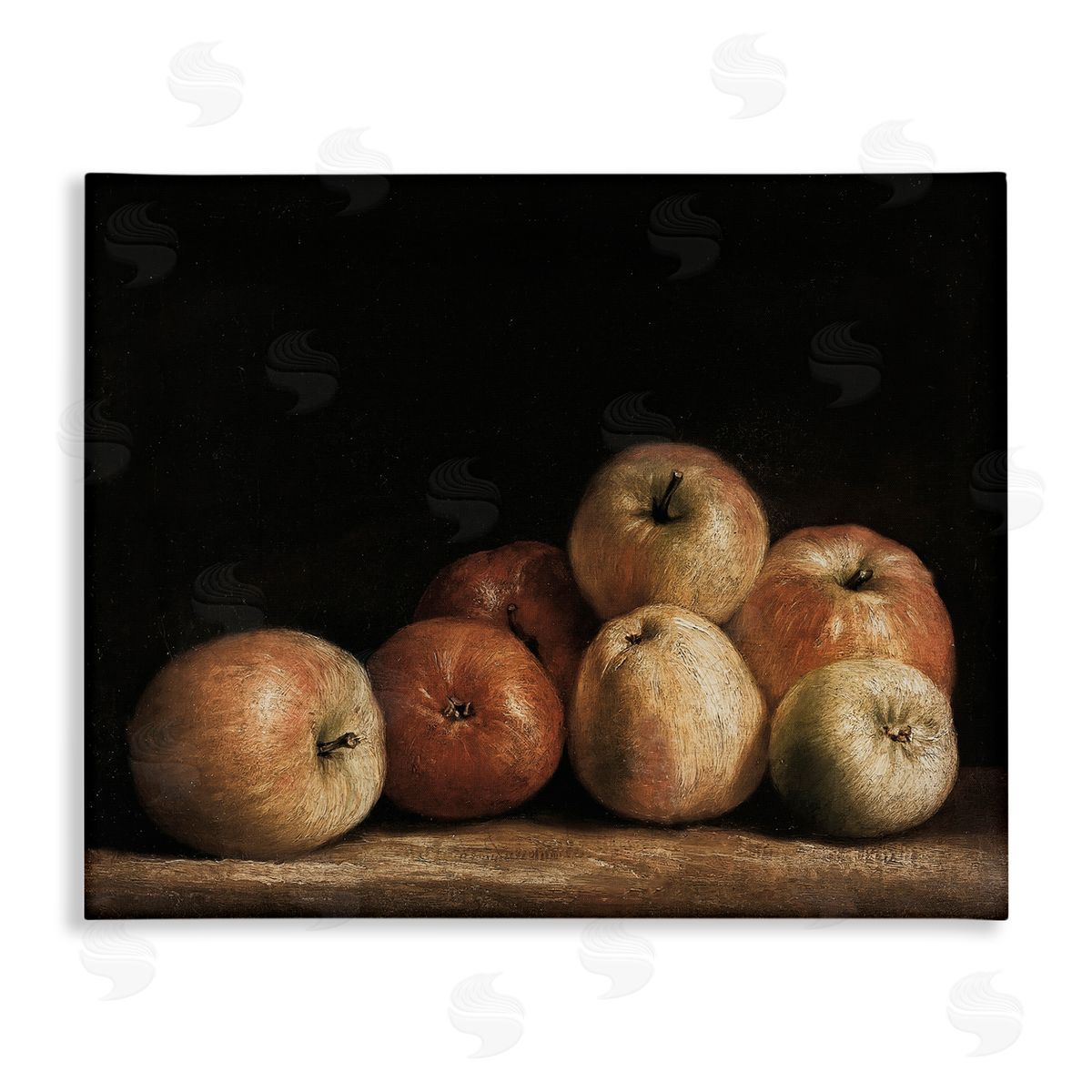 Lettered and Lined Classic Apple Vintage Still Life