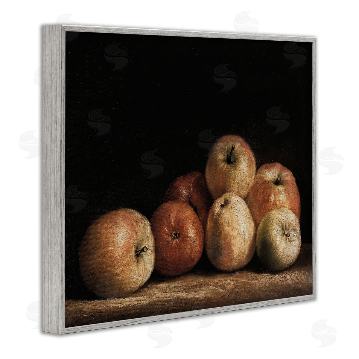 Lettered and Lined Classic Apple Vintage Still Life