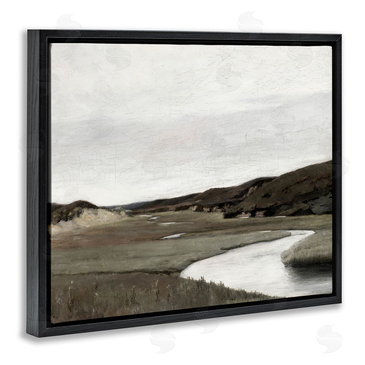 Lettered and Lined Rural Stream Classic Landscape