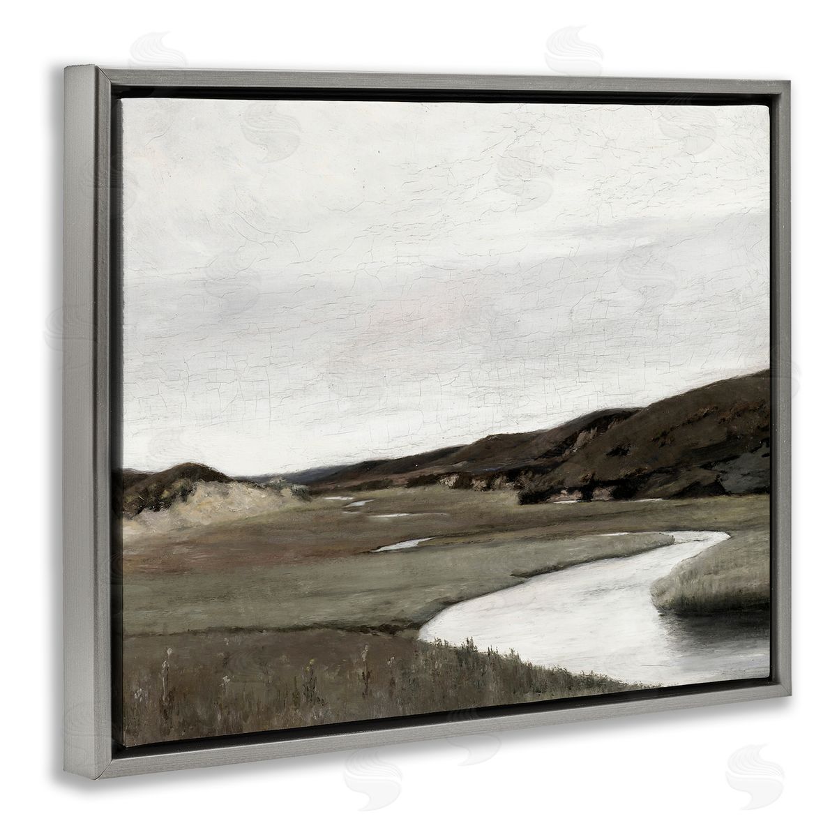 Lettered and Lined Rural Stream Classic Landscape