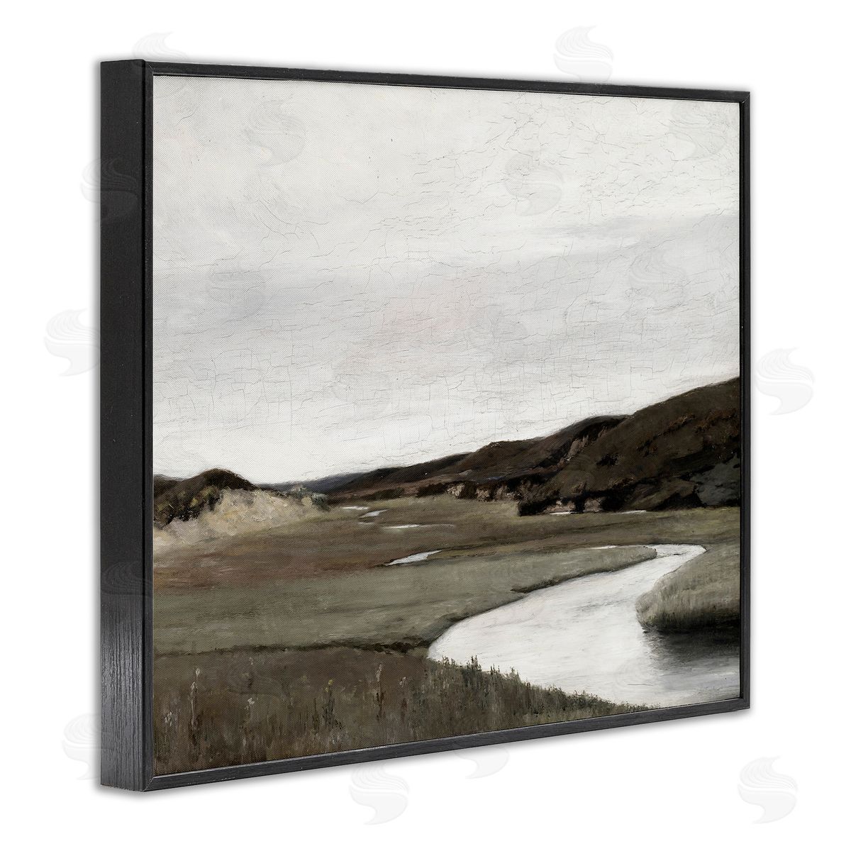 Lettered and Lined Rural Stream Classic Landscape