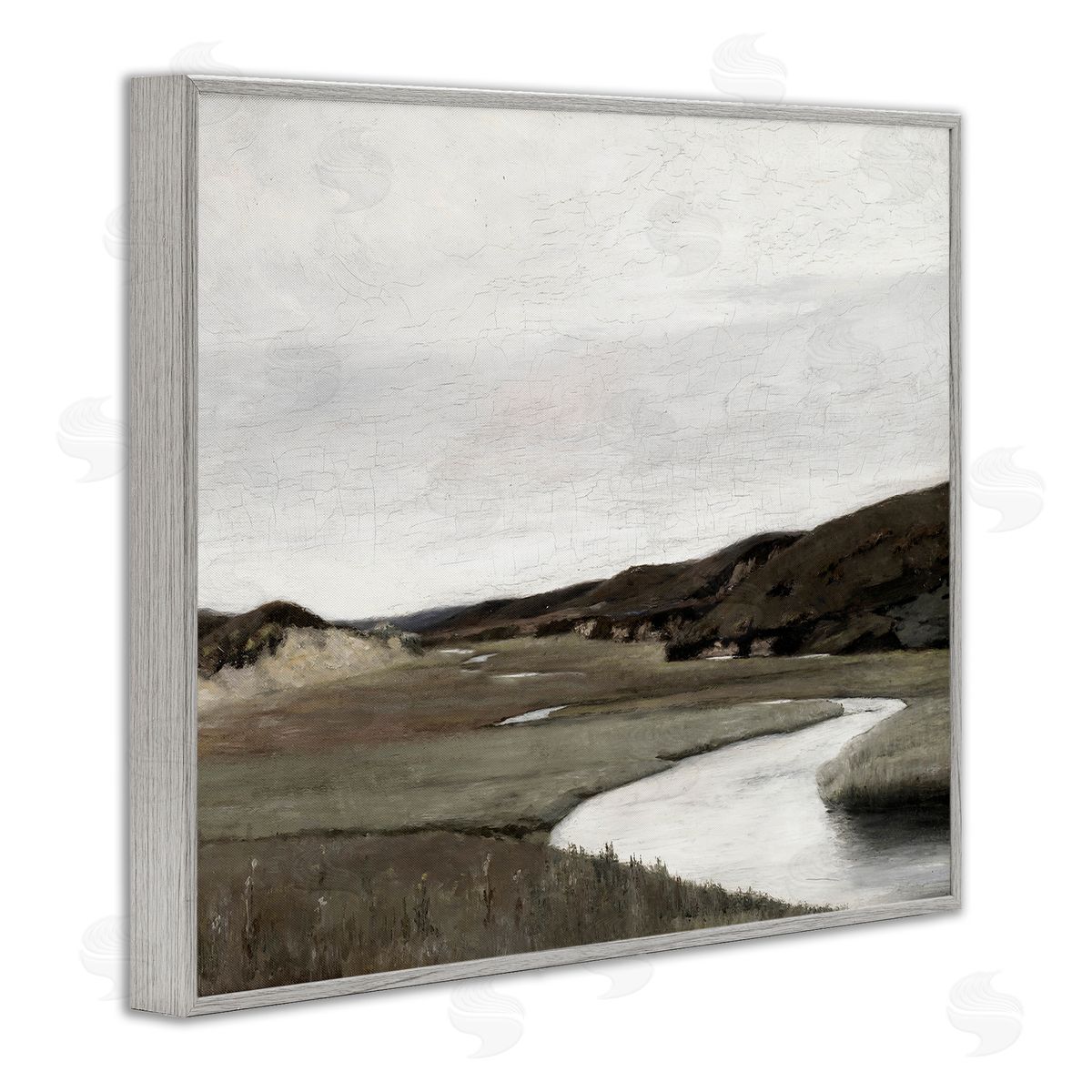 Lettered and Lined Rural Stream Classic Landscape