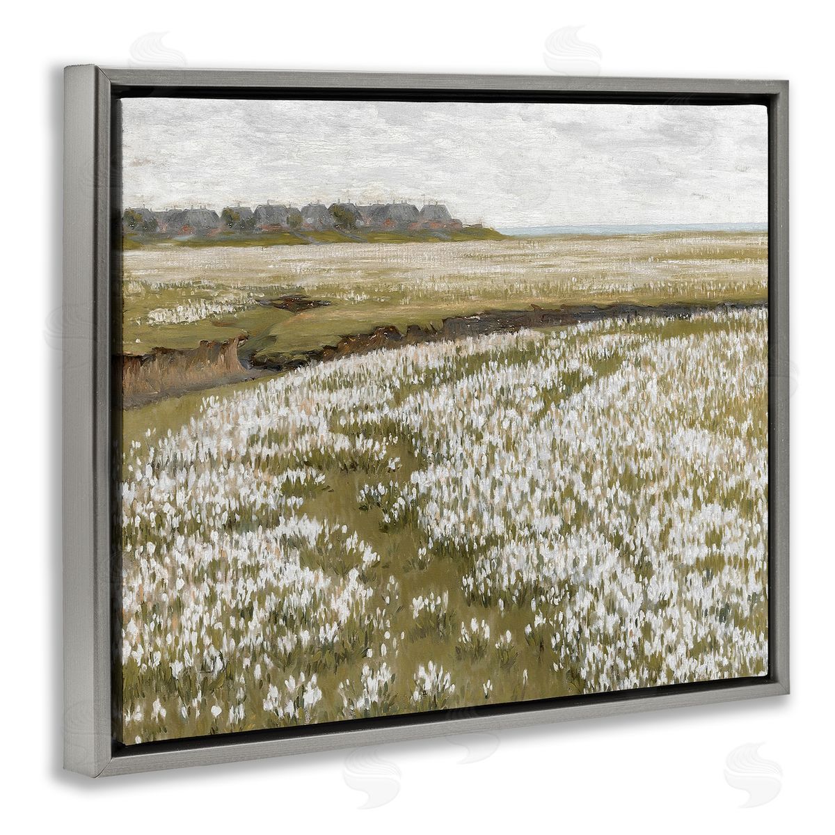 Lettered and Lined Flower Meadow Landscape