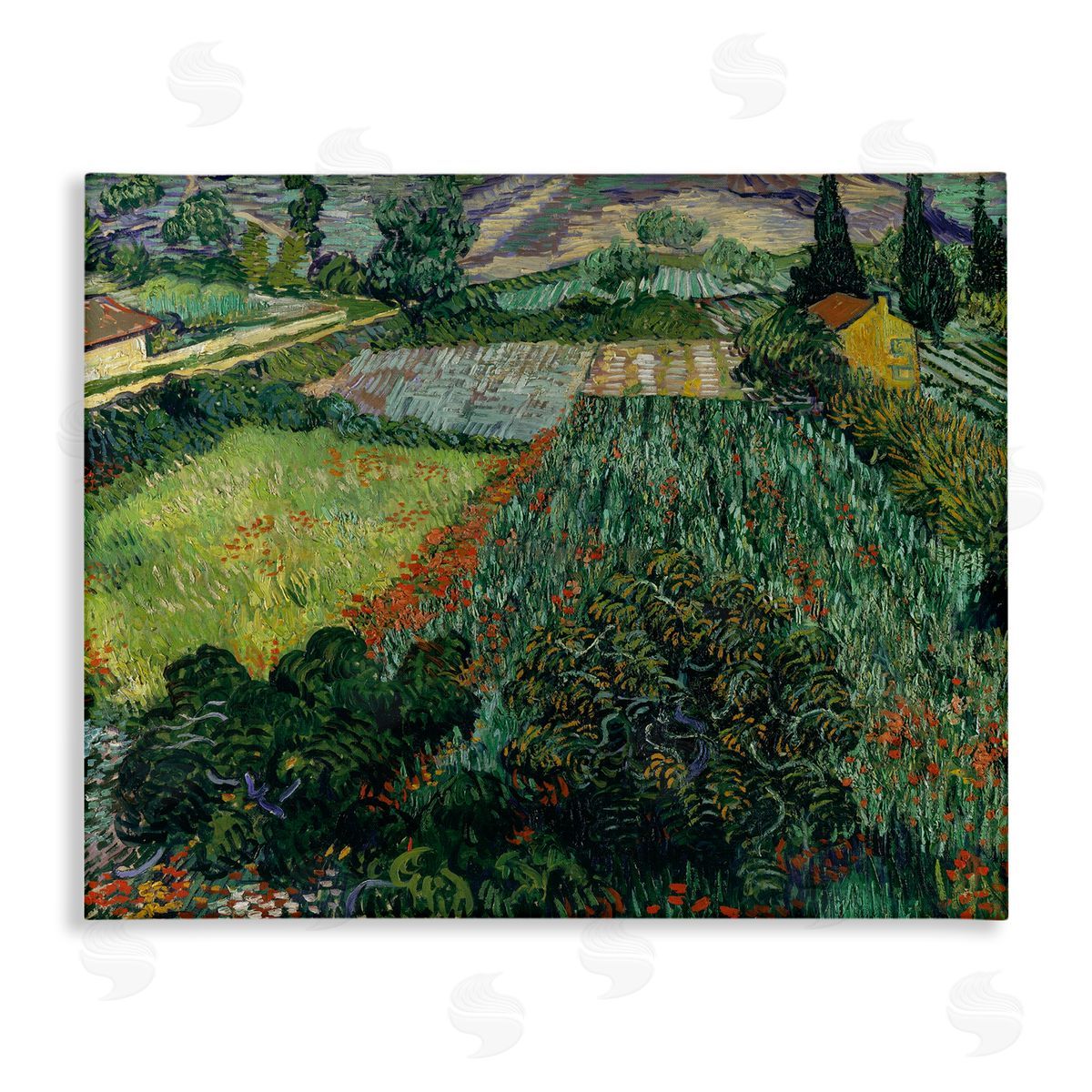 one1000paintings Field With Poppies Van Gogh Rural Scenery
