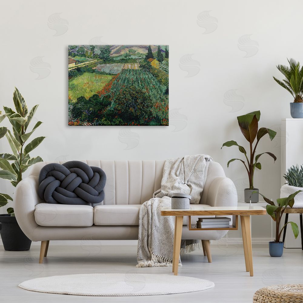 one1000paintings Field With Poppies Van Gogh Rural Scenery