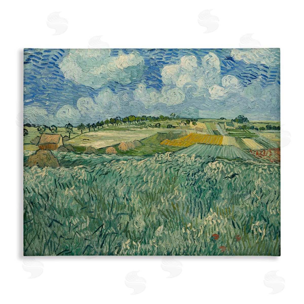 one1000paintings Plain Near Auvers With Rain Clouds Van Gogh