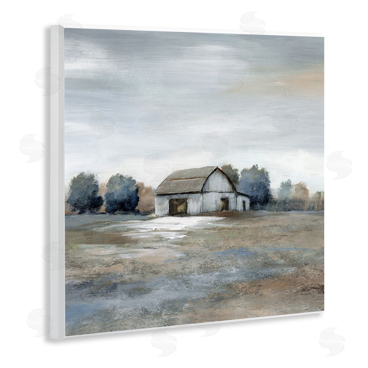 Countryside Barn Neutral Tones Wood Plaque Wall Art, Home Decor by Nan