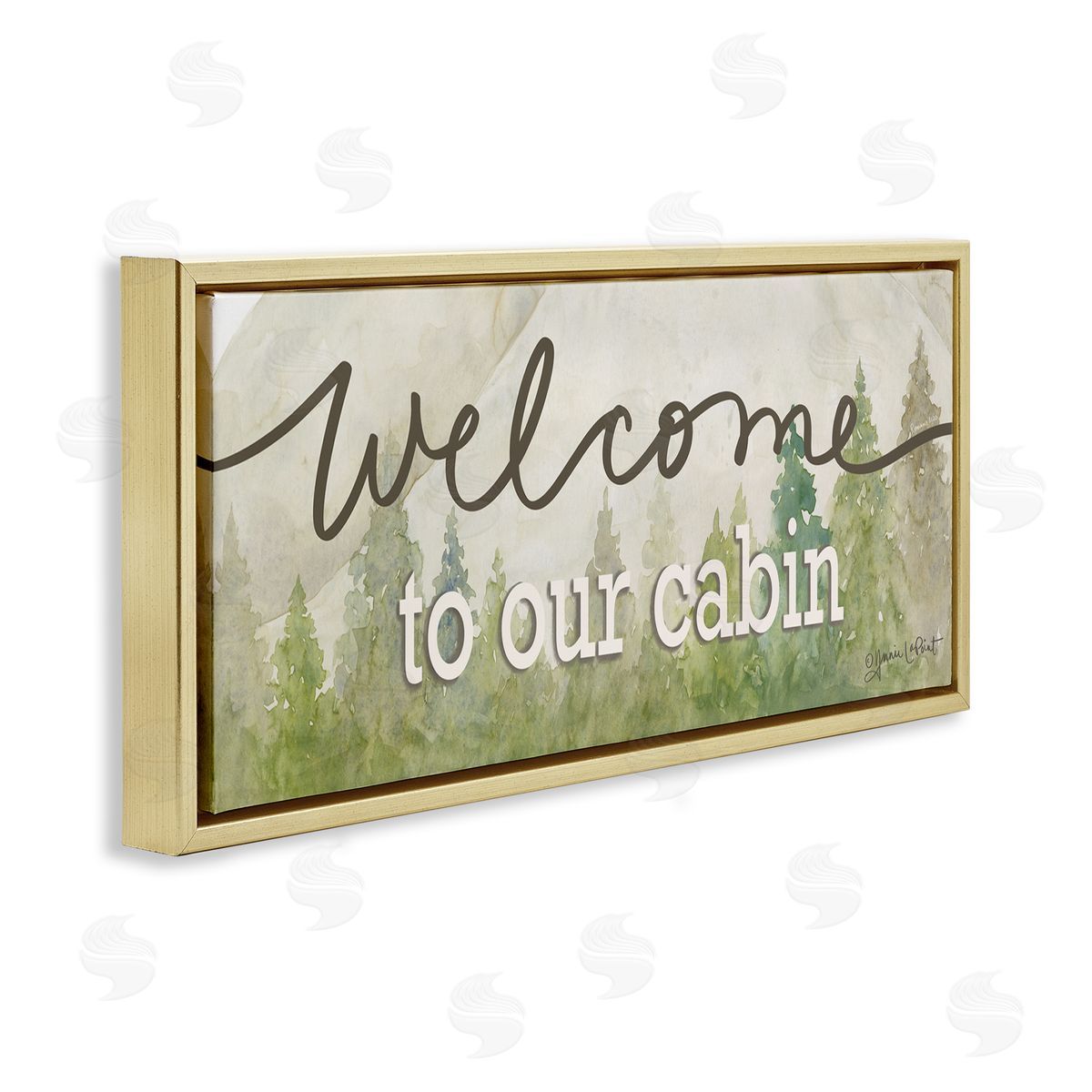 Annie LaPoint Welcome To Our Cabin Tree Sign