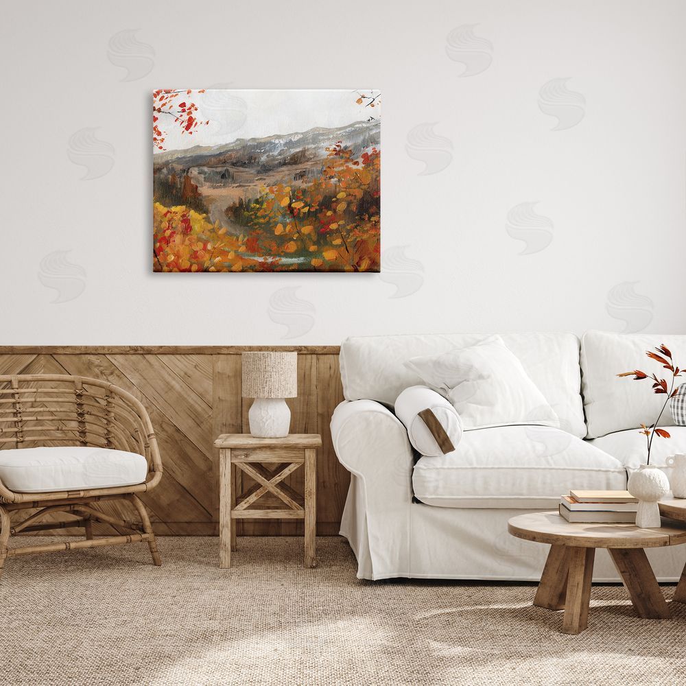 Caverly Smith Autumn Foliage Mountain Scene