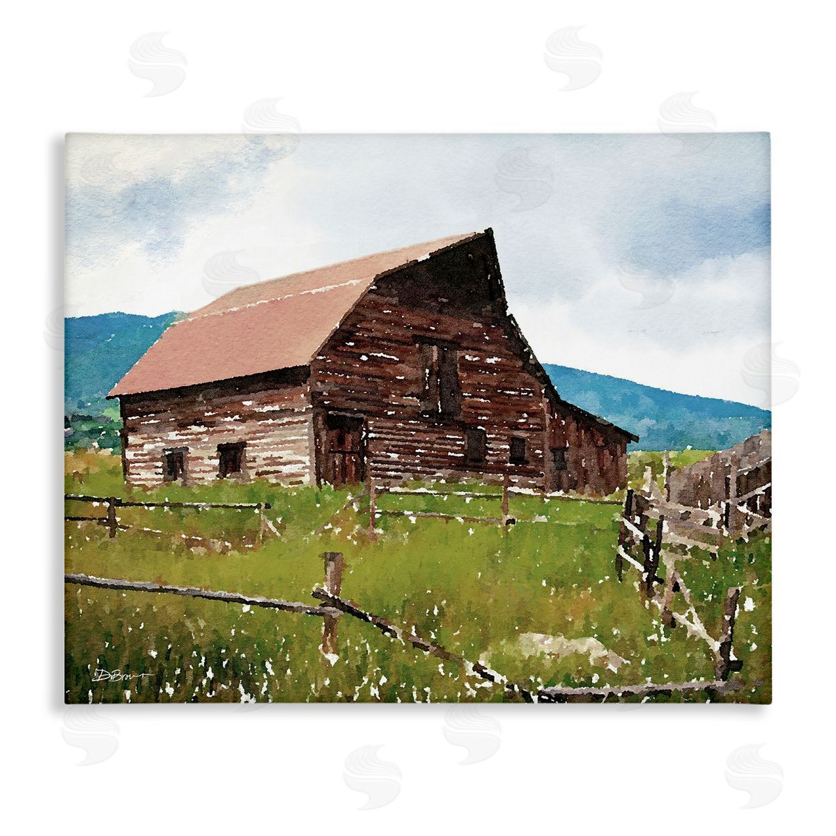 Denise Brown Charming Country Cabin Scenery