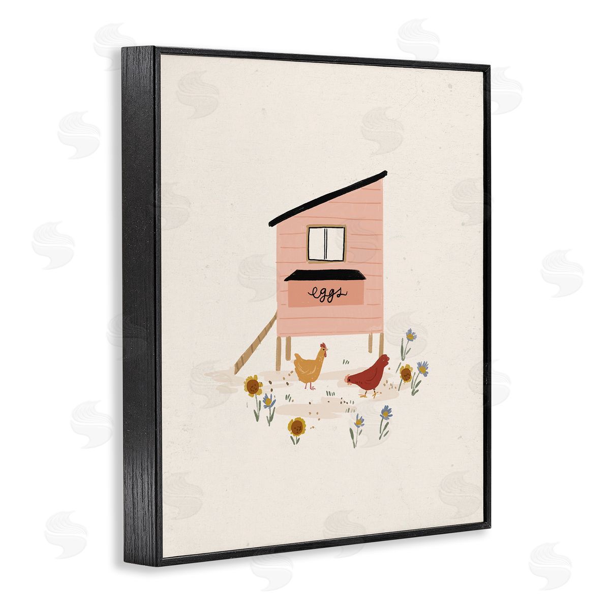 Loni Harris Pastel Hen House Eggs Chickens