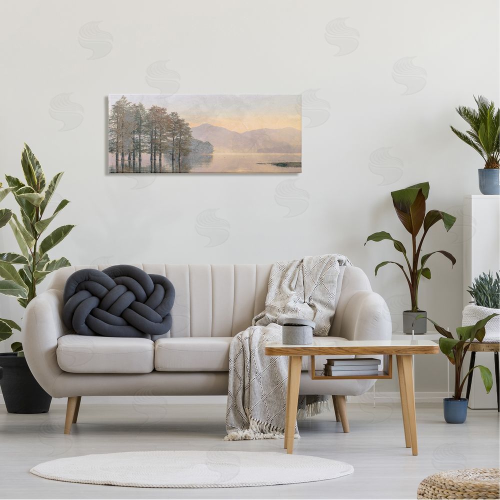 Stupell Studio Mountain Lake Water Reflection