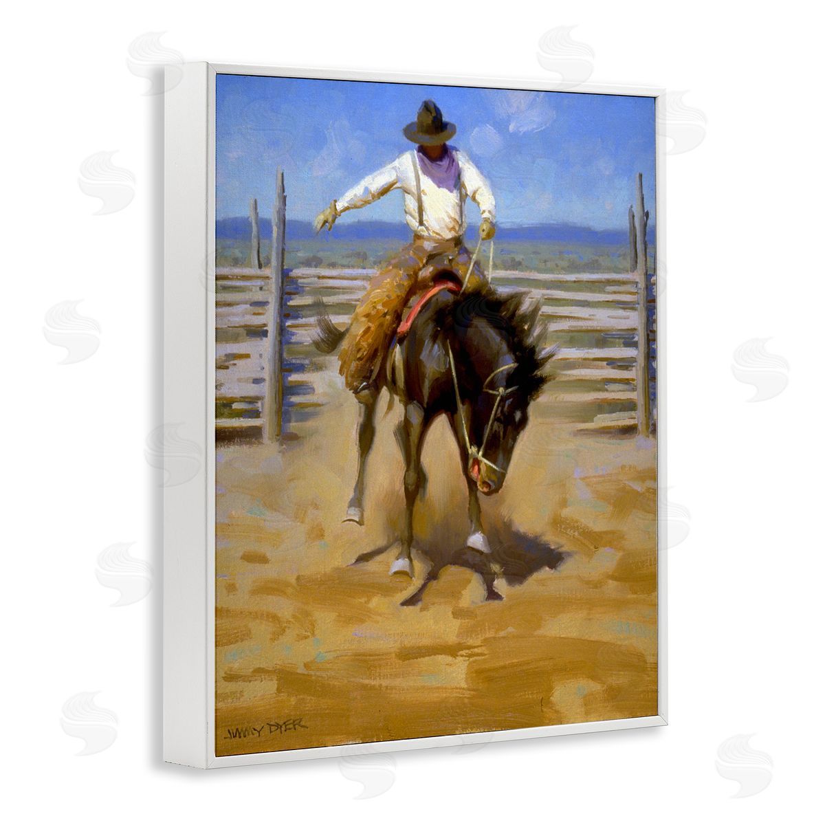 Jimmy Dyer Equestrian Rodeo Horse Jockey