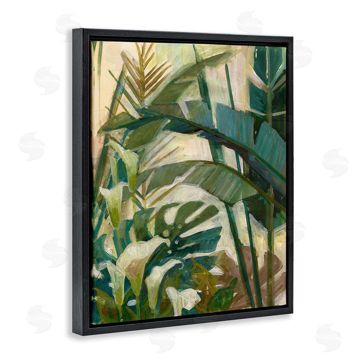 Elaine Vollherbst-Lane Tropical Jungle Plant Leaves