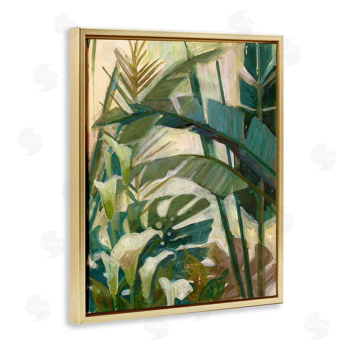 Elaine Vollherbst-Lane Tropical Jungle Plant Leaves