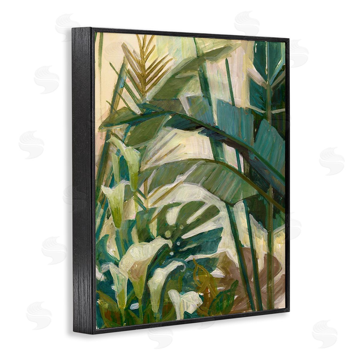 Elaine Vollherbst-Lane Tropical Jungle Plant Leaves