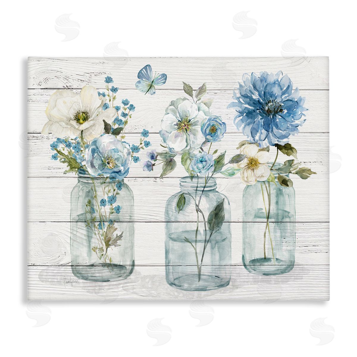 Livi Finn Blue Country Jar Bouquets