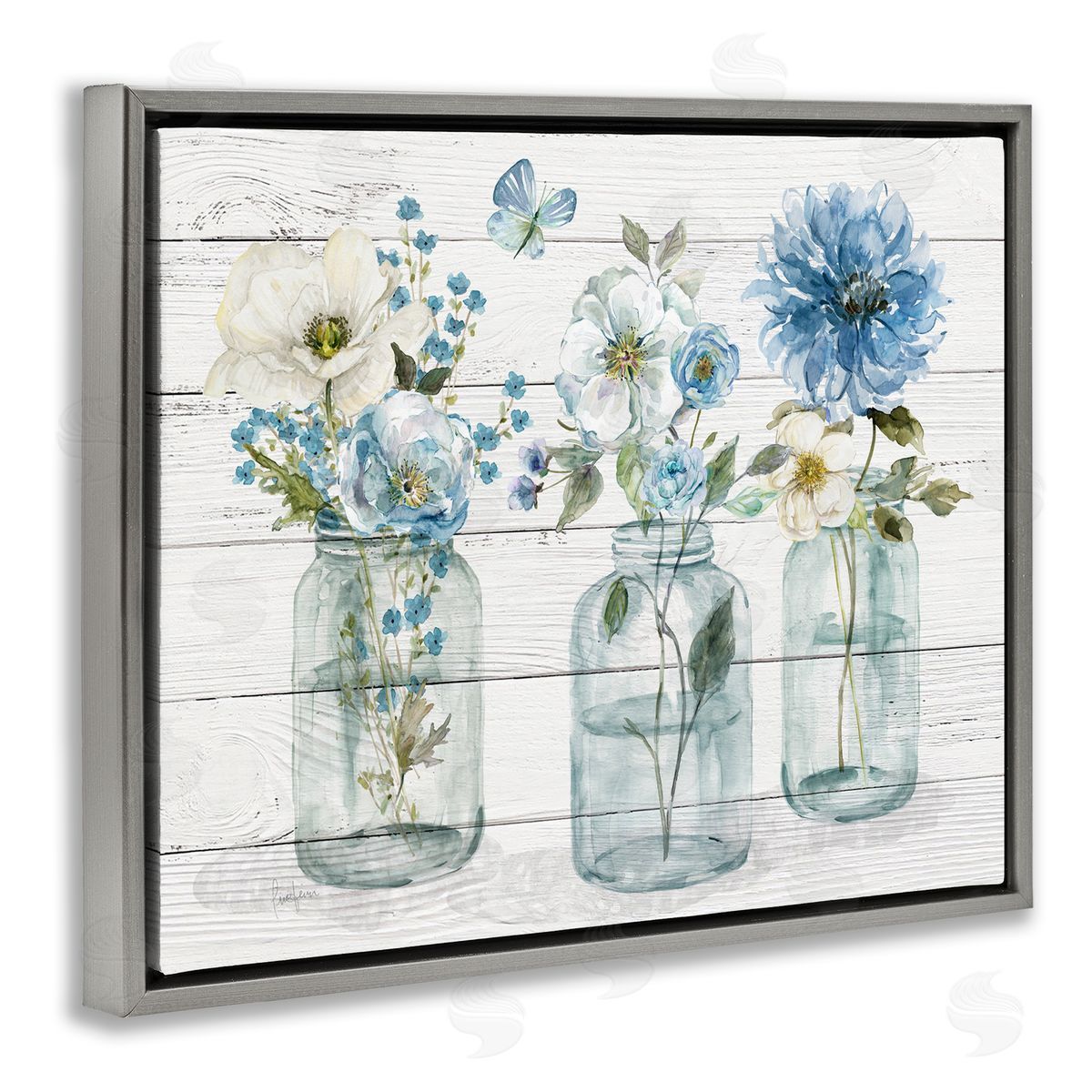 Livi Finn Blue Country Jar Bouquets