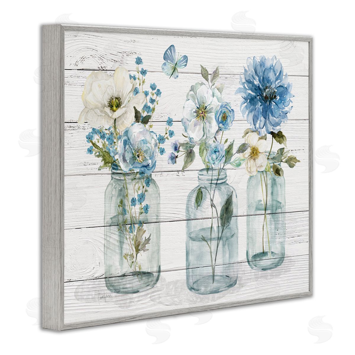 Livi Finn Blue Country Jar Bouquets