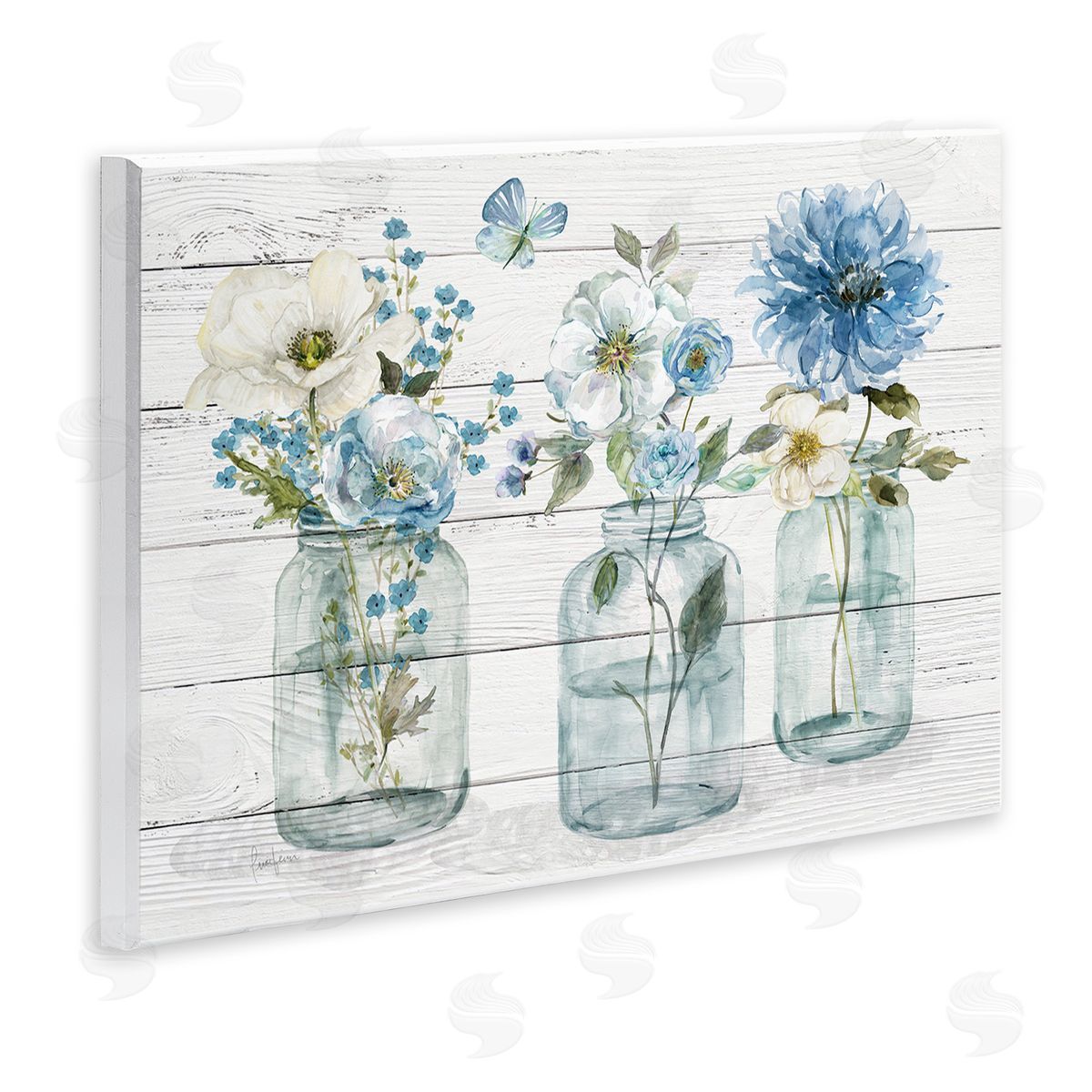 Livi Finn Blue Country Jar Bouquets