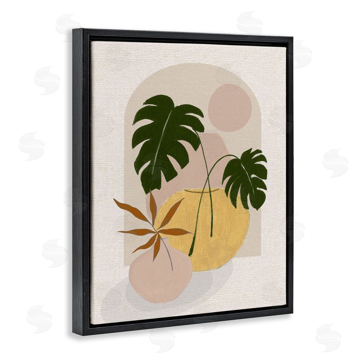 Janet Tava Potted Monstera Plant Leaves