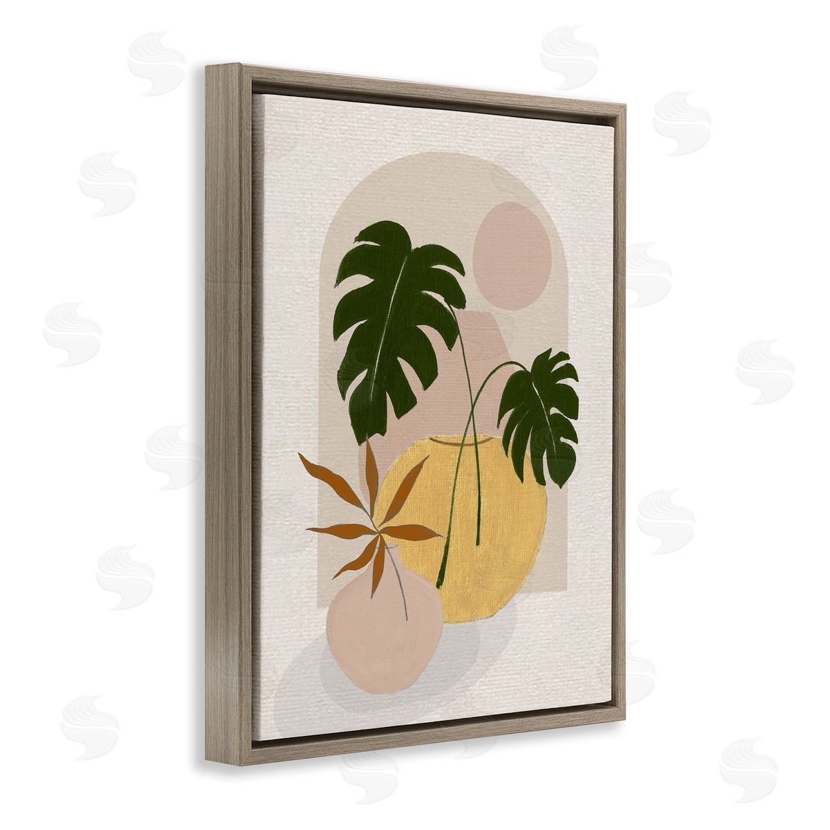 Janet Tava Potted Monstera Plant Leaves