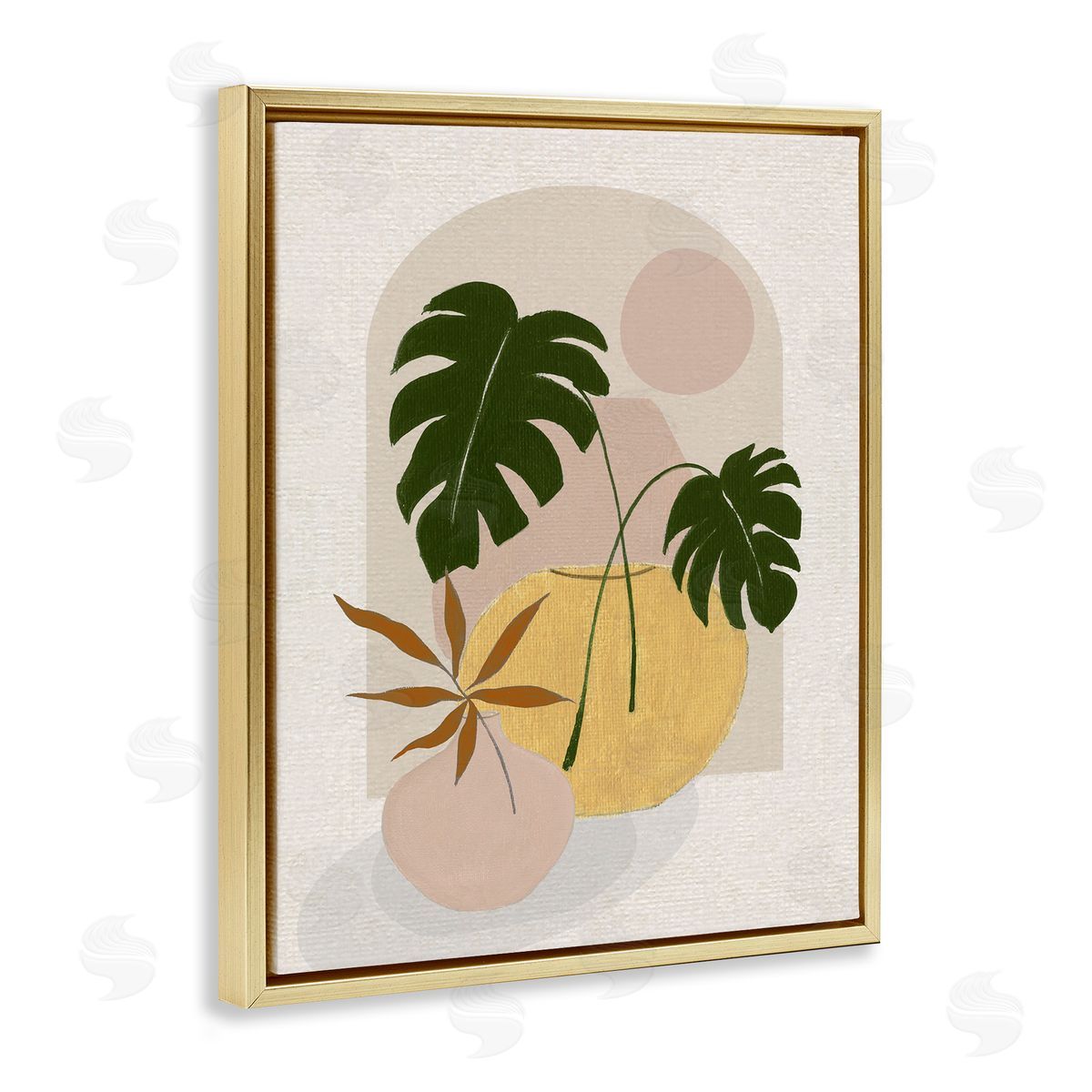 Janet Tava Potted Monstera Plant Leaves