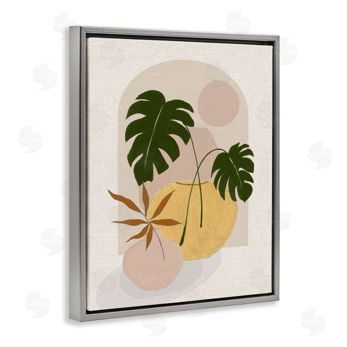 Janet Tava Potted Monstera Plant Leaves