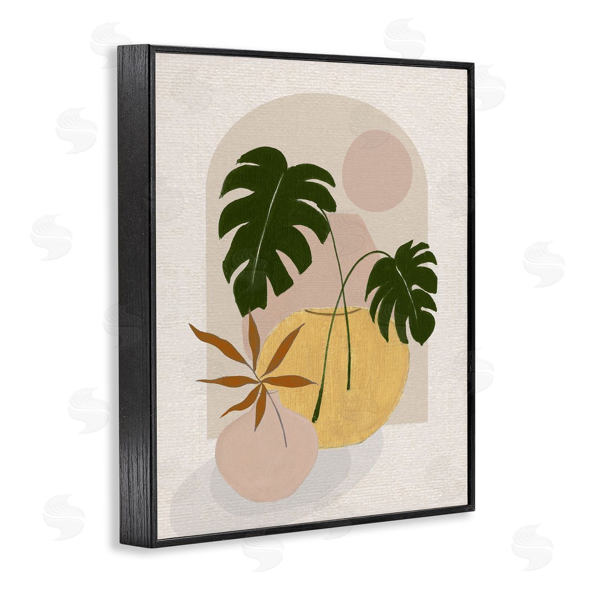 Janet Tava Potted Monstera Plant Leaves